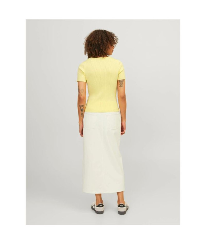 Camiseta Jack & Jones Jxsky Ss Knit French Vanilla