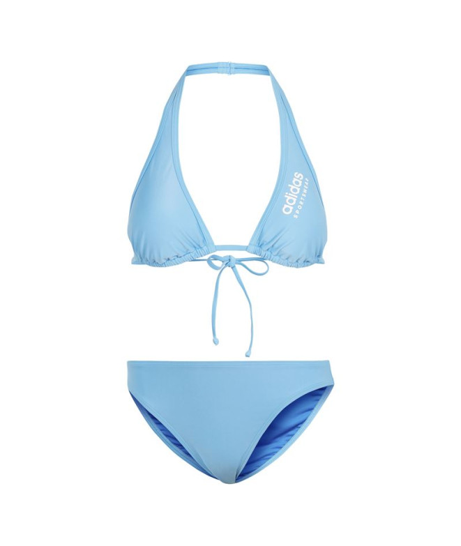 Bikini de Natation adidas Porte-cou Femme Bleu