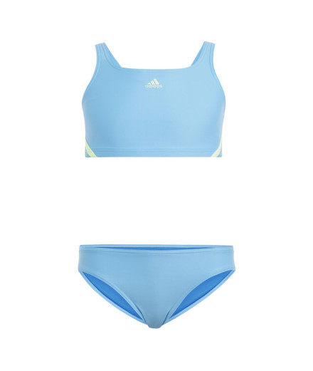 Biquíni de Natação adidas 3 Bandas Menina Azul Biquíni de Natação adidas 3 Bandas Menina Azul