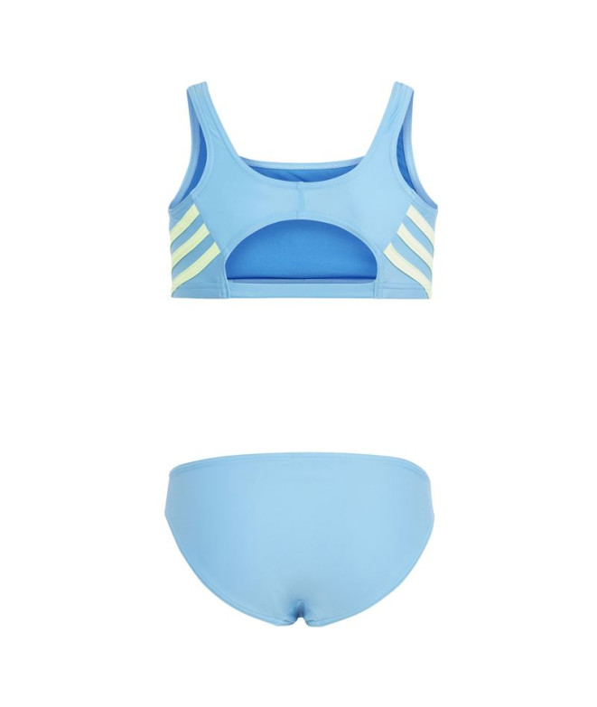 Biquíni de Natação adidas 3 Bandas Menina Azul