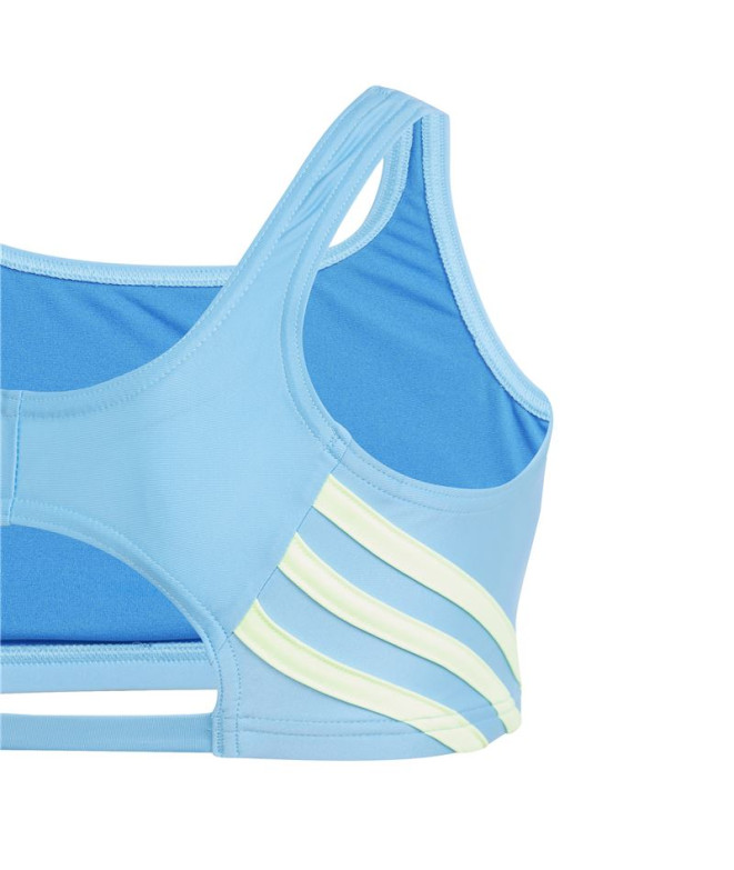 Biquíni de Natação adidas 3 Bandas Menina Azul