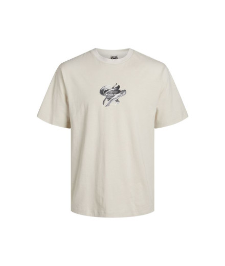 T-shirt Jack & Jones Jcotint Tee Ss Crew Neck Beige T-shirt Jack & Jones Jcotint Tee Ss Crew Neck Beige