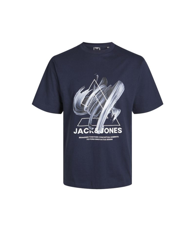 T-shirt Jack & Jones Jcotint Tee Ss Crew Neck Navy Blue