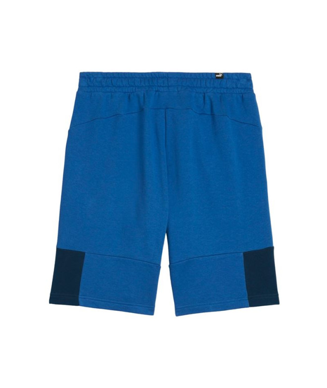 Calça Puma Essentials Block X Tape Azul Homem