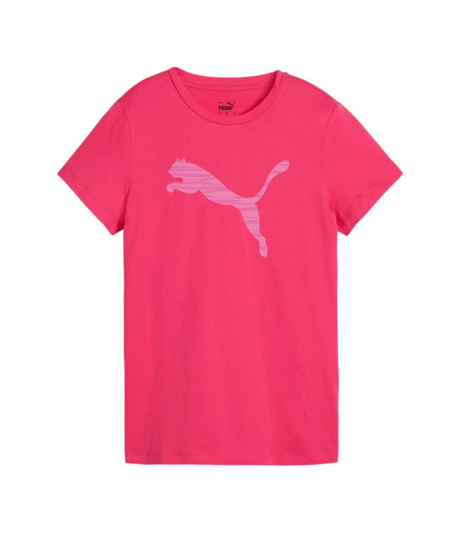 Camiseta Puma Essentials+ AB Rosa Mulher