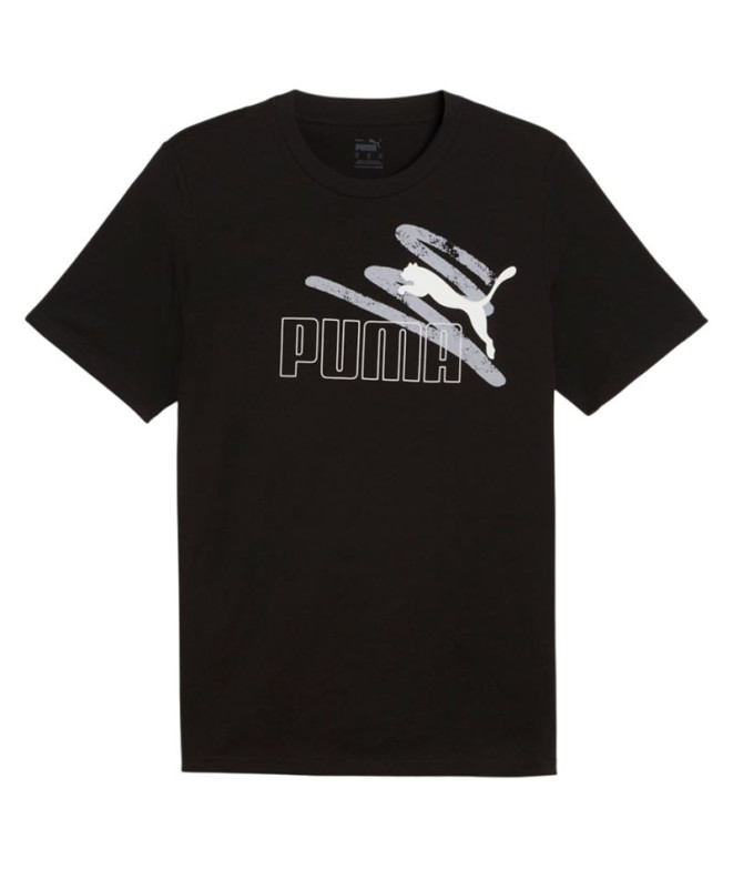 Camiseta Puma Essentials + AB Summer Preto Homem