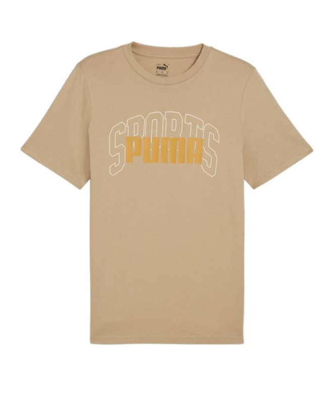 T-shirt Puma Graphics Collegiate Brown Homme