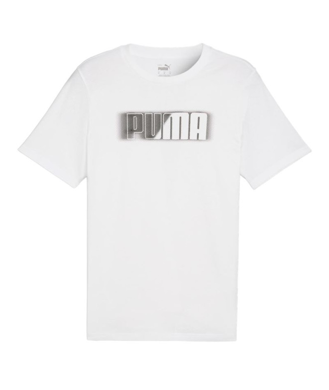 Camiseta Puma Graphics Wording Branco Homem