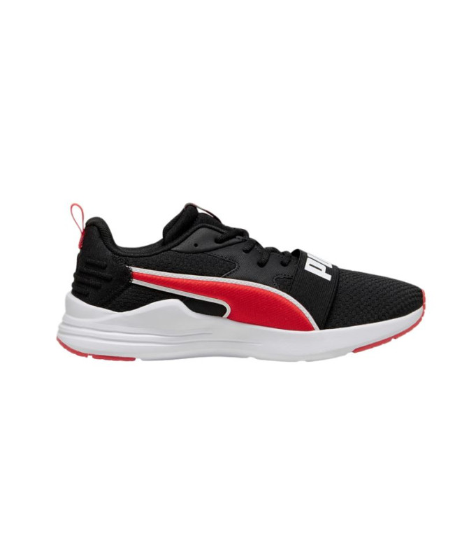 Chaussures Puma Wired Run Pure Black Red Homme