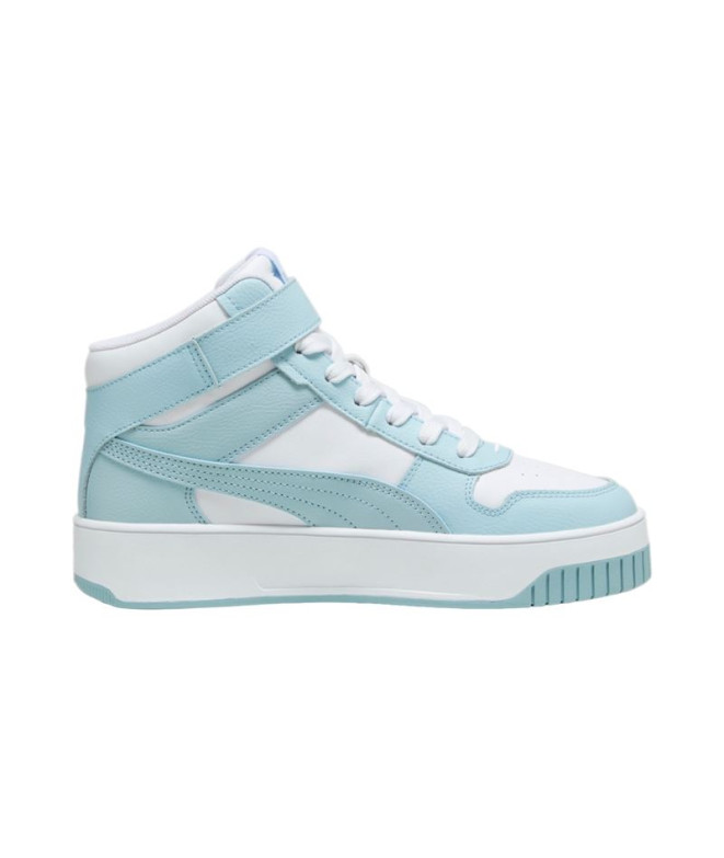 Chaussures Puma Carina reet Mid White/Turquoise Femme