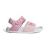 Sandálias adidas Infantil Adilette cor-de-rosa