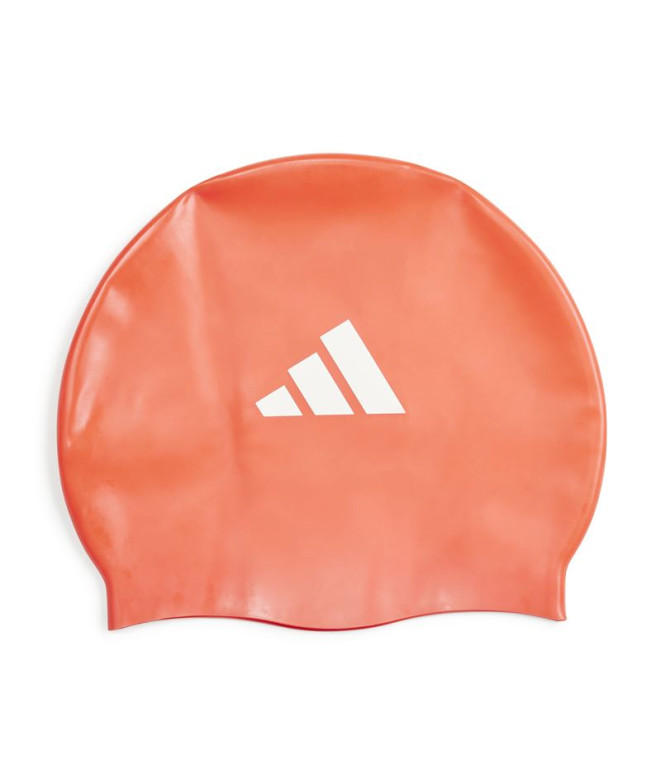 Boné de Natação adidas 3 Bandas Infantil Vermelho