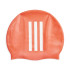Boné de Natação adidas 3 Bandas Infantil Vermelho