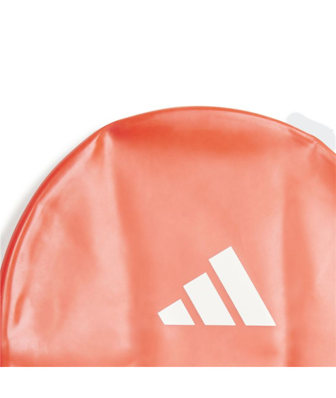 Boné de Natação adidas 3 Bandas Infantil Vermelho