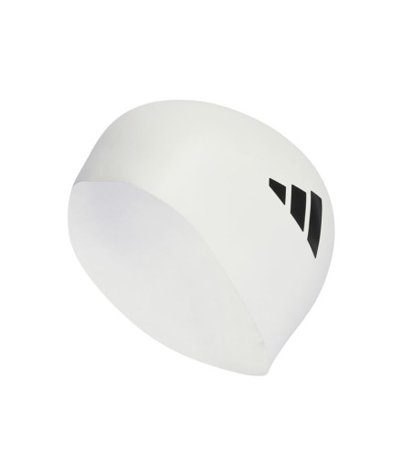 Boné de Natação adidas Adulto 3 Faixas Branco