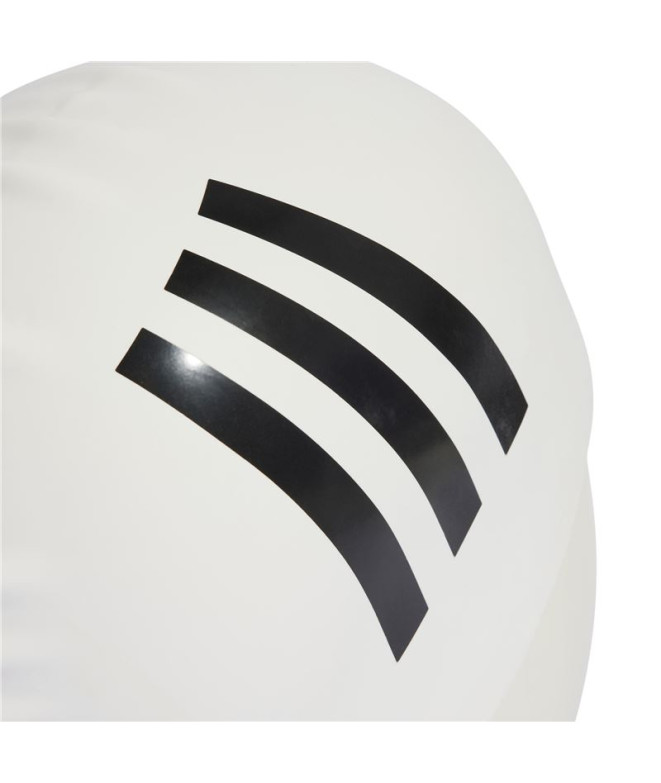 Bonnet de Natation adidas Adultes 3 bandes Blanc