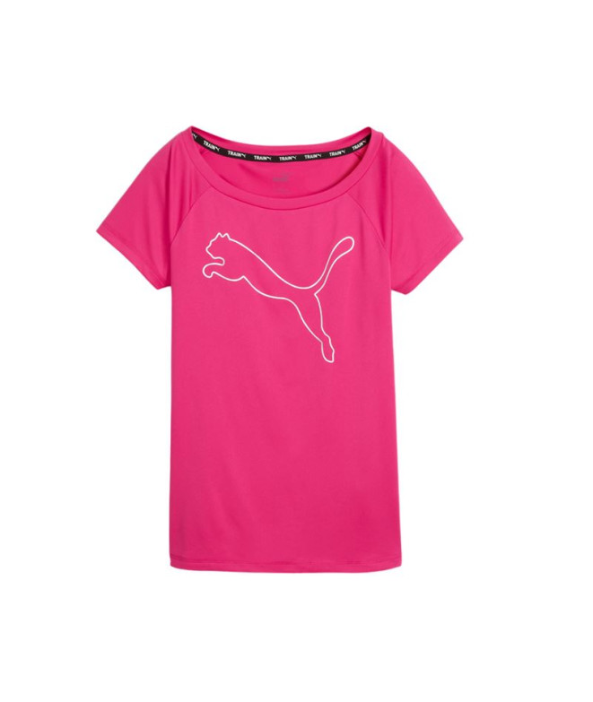 Camiseta por Fitness Puma Train Favorite Garnet Pink Mulher