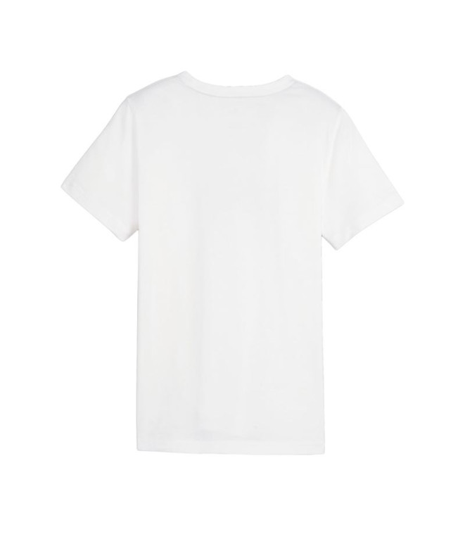 Camiseta Puma Essentials+ 2 Col Branco Infantil