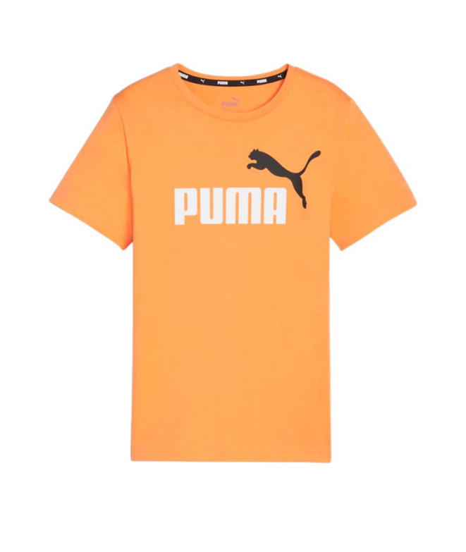 Camiseta Puma Essentials+ 2 Col Laranja Infantil