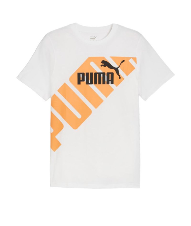 Camiseta Puma Power Graphic Blanco Hombre