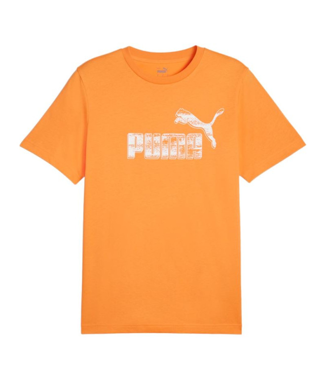 Camiseta Puma Graphics No. 1 Naranja Hombre
