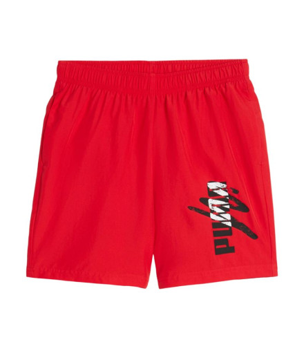 Calça Infantil Puma Essentials+ LAB Woven 5" Vermelho