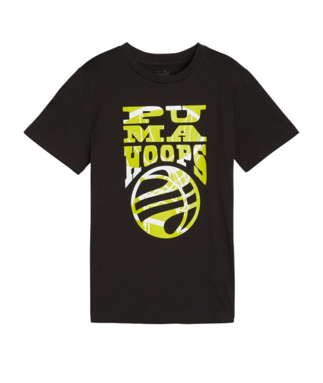 T-shirt Enfant Puma Basketball Blueprint Black