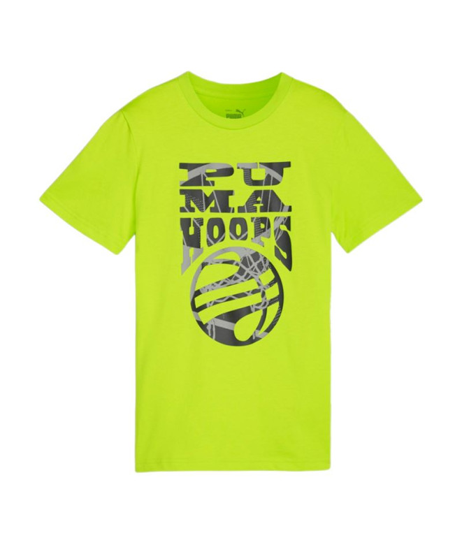 Camiseta Infantil Puma Basketball Blueprint Amarelo