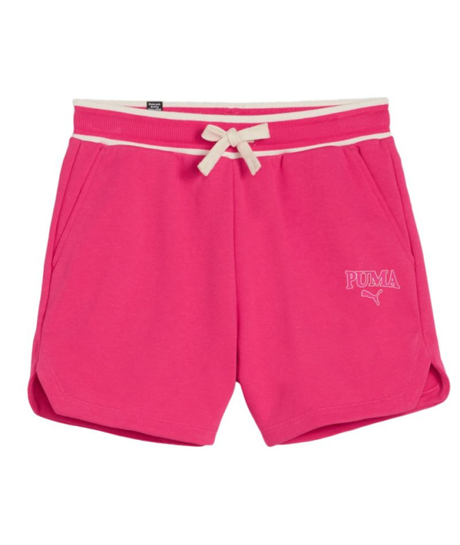 Pantalón Puma Squad Infantil Rosa