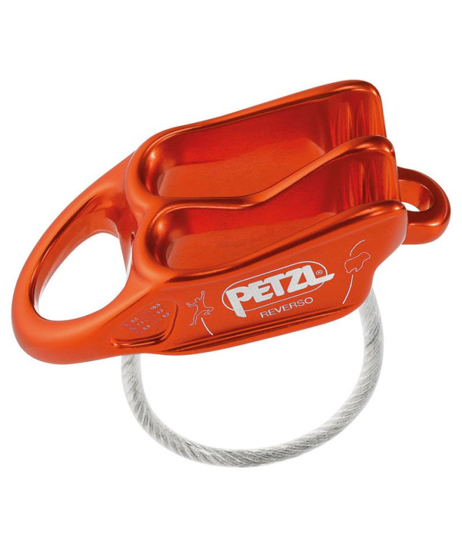 Petzl Reverso® Vermelho/Laranja Dispositivo de amarração/rapel Reverso