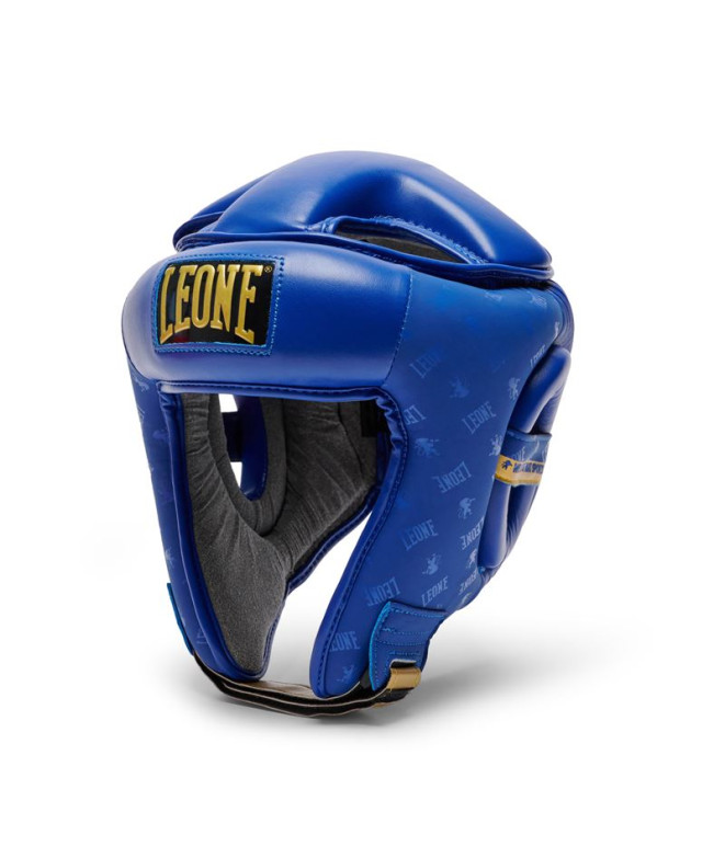 Casco de Boxeo Leone Protector Abierto Dna Azul
