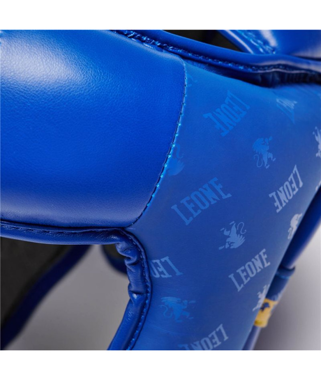 Casco de Boxeo Leone Protector Abierto Dna Azul