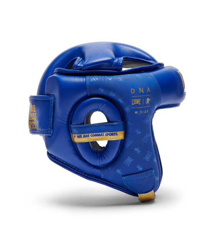 Casco de Boxeo Leone Protector Abierto Dna Azul