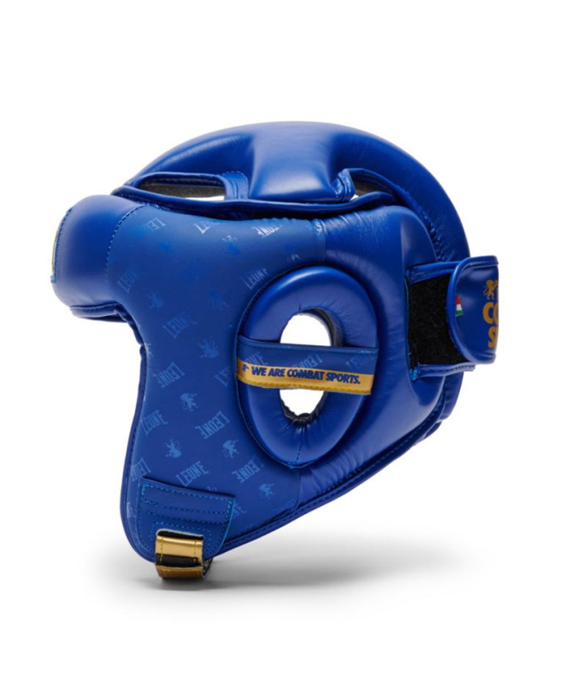 Casco de Boxeo Leone Protector Abierto Dna Azul