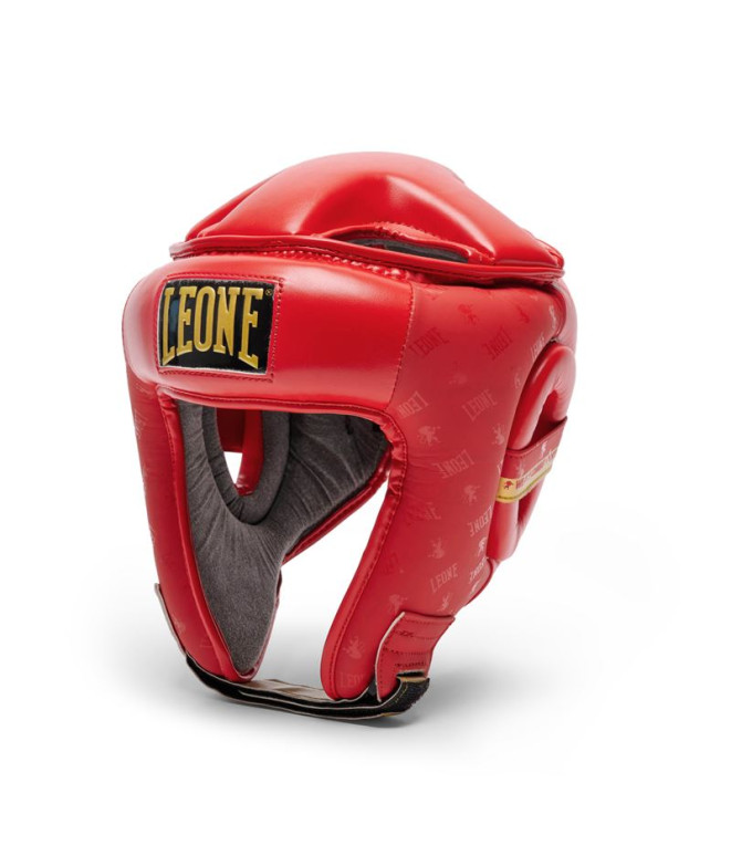 Casco de Boxeo Leone Protector Abierto Dna Rojo