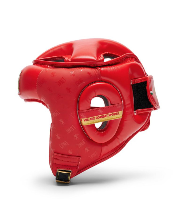 Capacete Boxe de Leone Protetor Open Dna Vermelho