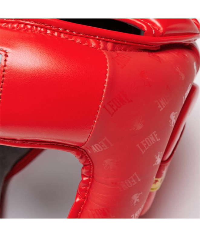 Casco de Boxeo Leone Protector Abierto Dna Rojo