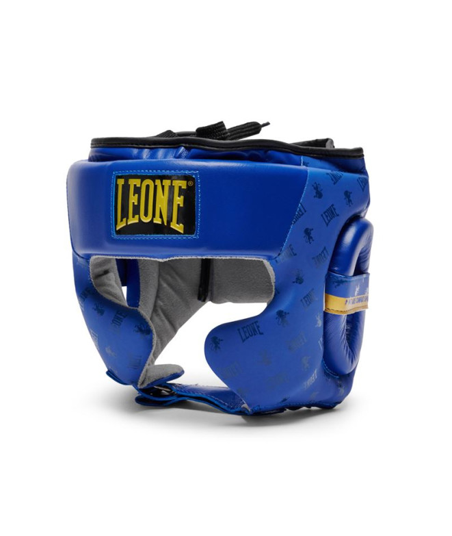Capacete de Boxe Protetor Leone Com Pomulo Dna Azul