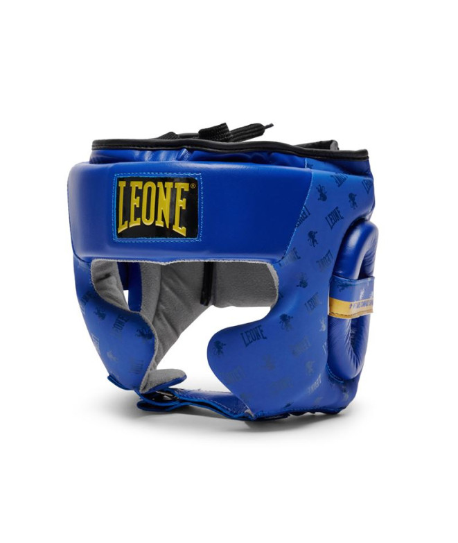 Capacete Boxe de Leone Protetor com Pomulo Dna Azul