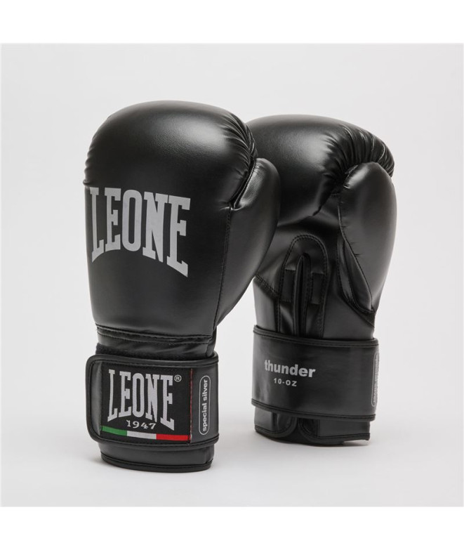 Gants Boxes De Thunder Black/8Oz Leone