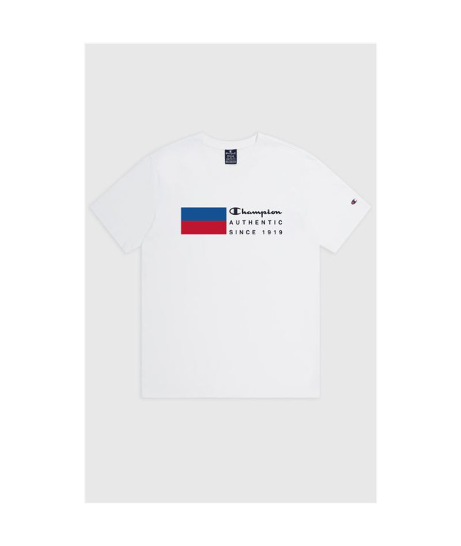 Camiseta Champion Gola redonda Homem Branco