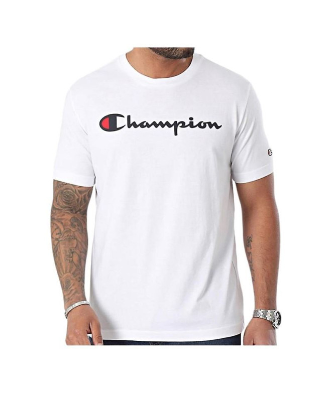 T-shirt Champion Crewneck Homme Blanc