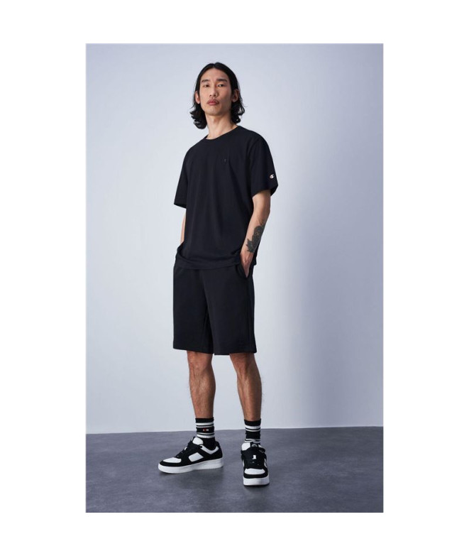 Camiseta Champion Gola redonda Homem Preto