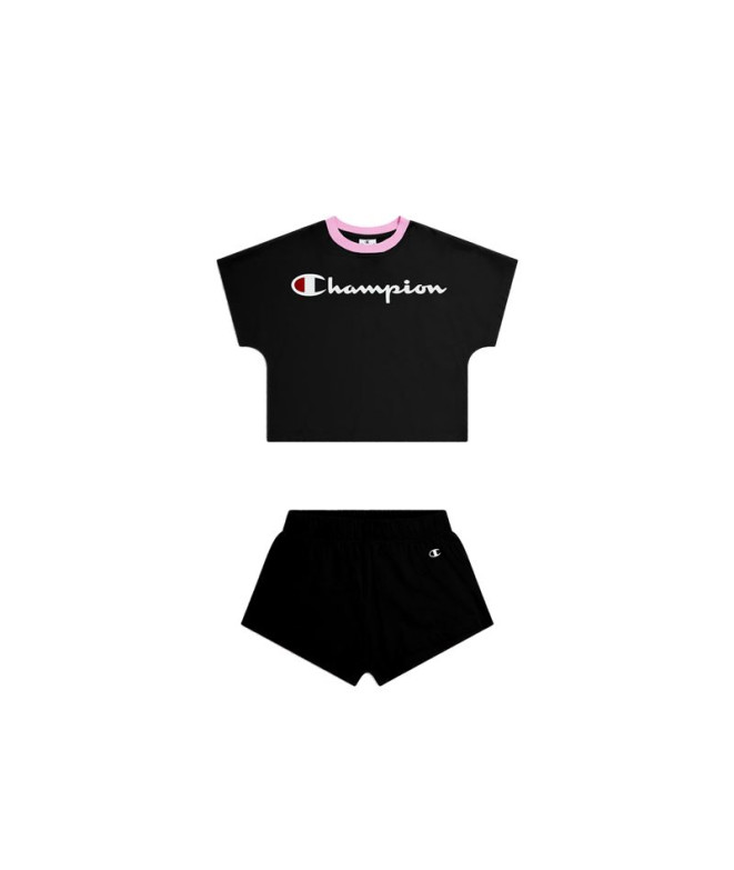 Chándal Champion Set Niña Negro