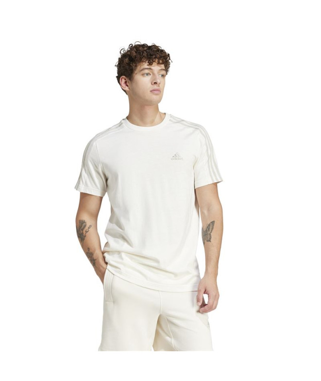 T-shirt adidas Essentials 3-Stripes Homme Blanc