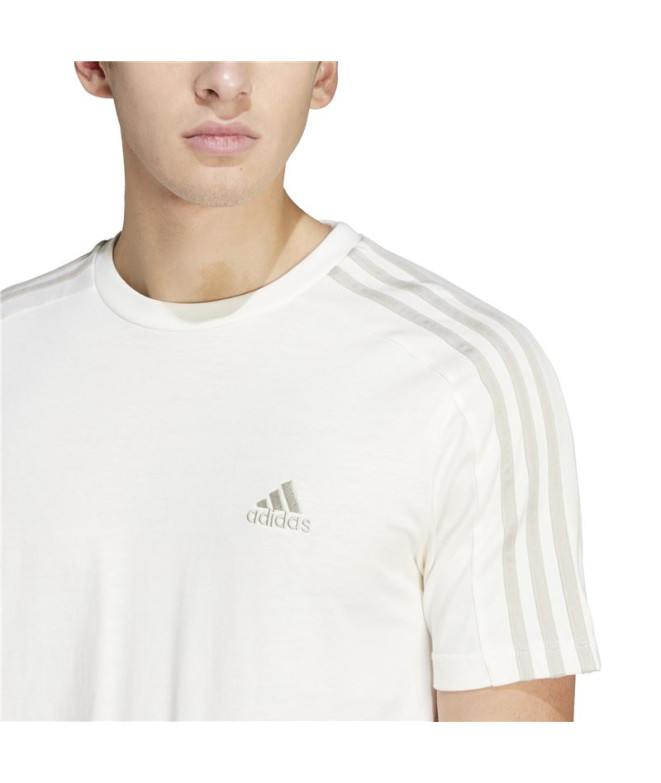 T-shirt adidas Essentials 3-Stripes Homme Blanc