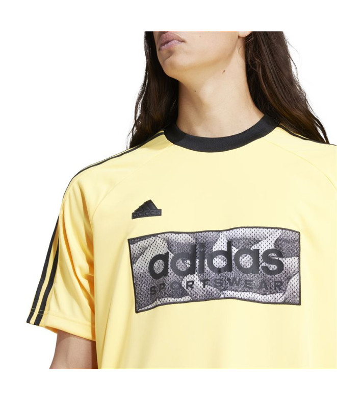 Camiseta adidas Tiro Aop Homem Amarelo