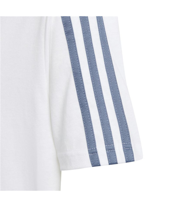 Camiseta adidas Essentials 3-Stripes Menina Branco