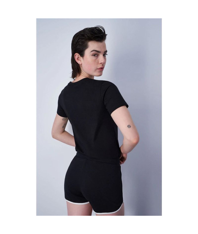 T-shirt Champion Crewneck Femme Noir