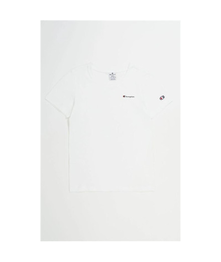 Camiseta Champion Gola redonda Mulher Branco